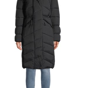 Women's Black Quilted Coat
